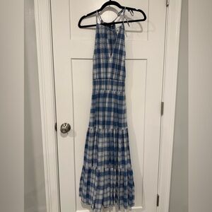 Polo Ralph Lauren Blue and White Plaid Dress